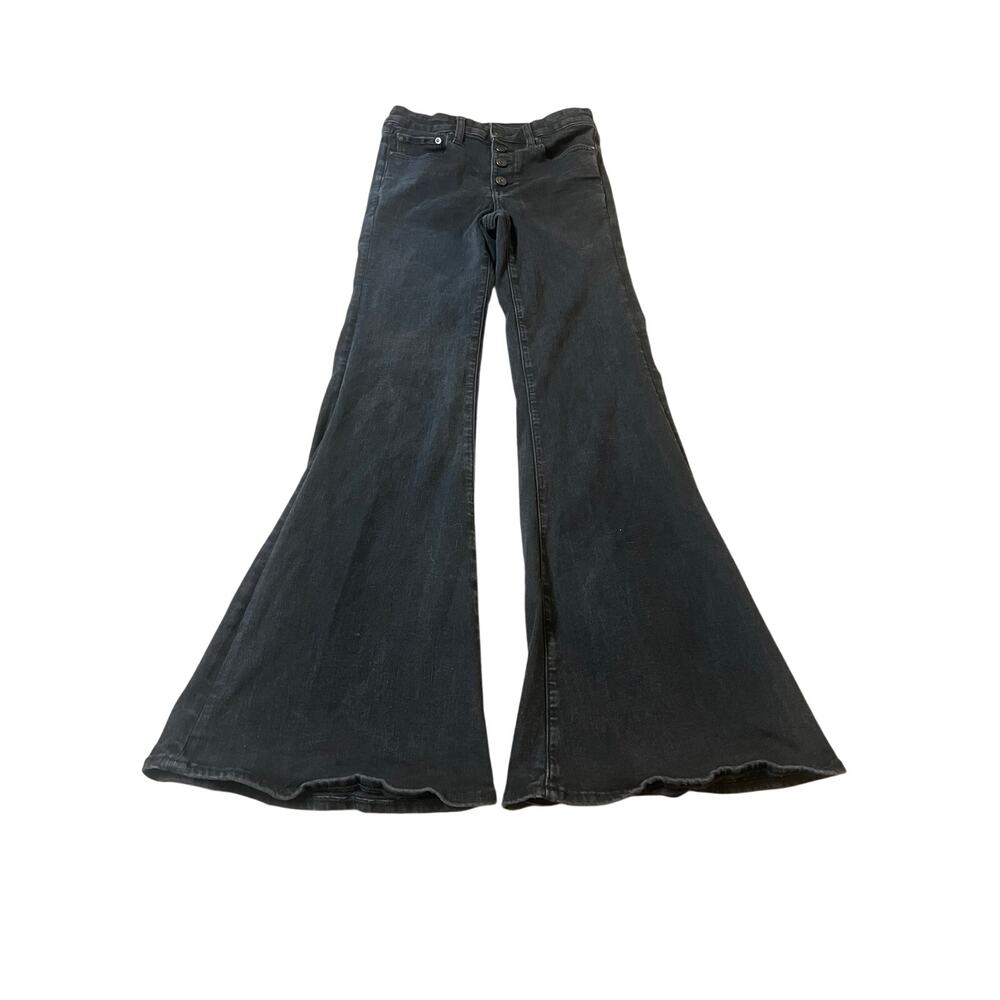 American Eagle Festival Flare Jeans Size 6 Long Black